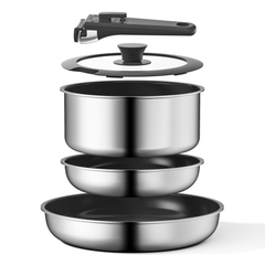 Naturepan 5-Teilig Keramik Kochgeschirr Set