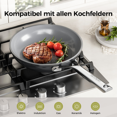 Naturepan Diamond-Titanium Keramik Bratpfannen Set