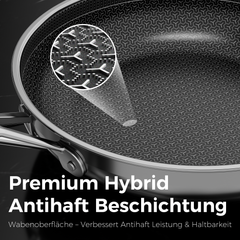 Naturepan Diamond-Titanium Keramik-Edelstahlpfanne Set