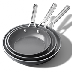 Naturepan Diamond-Titanium Keramik-Bratpfannen-Set.