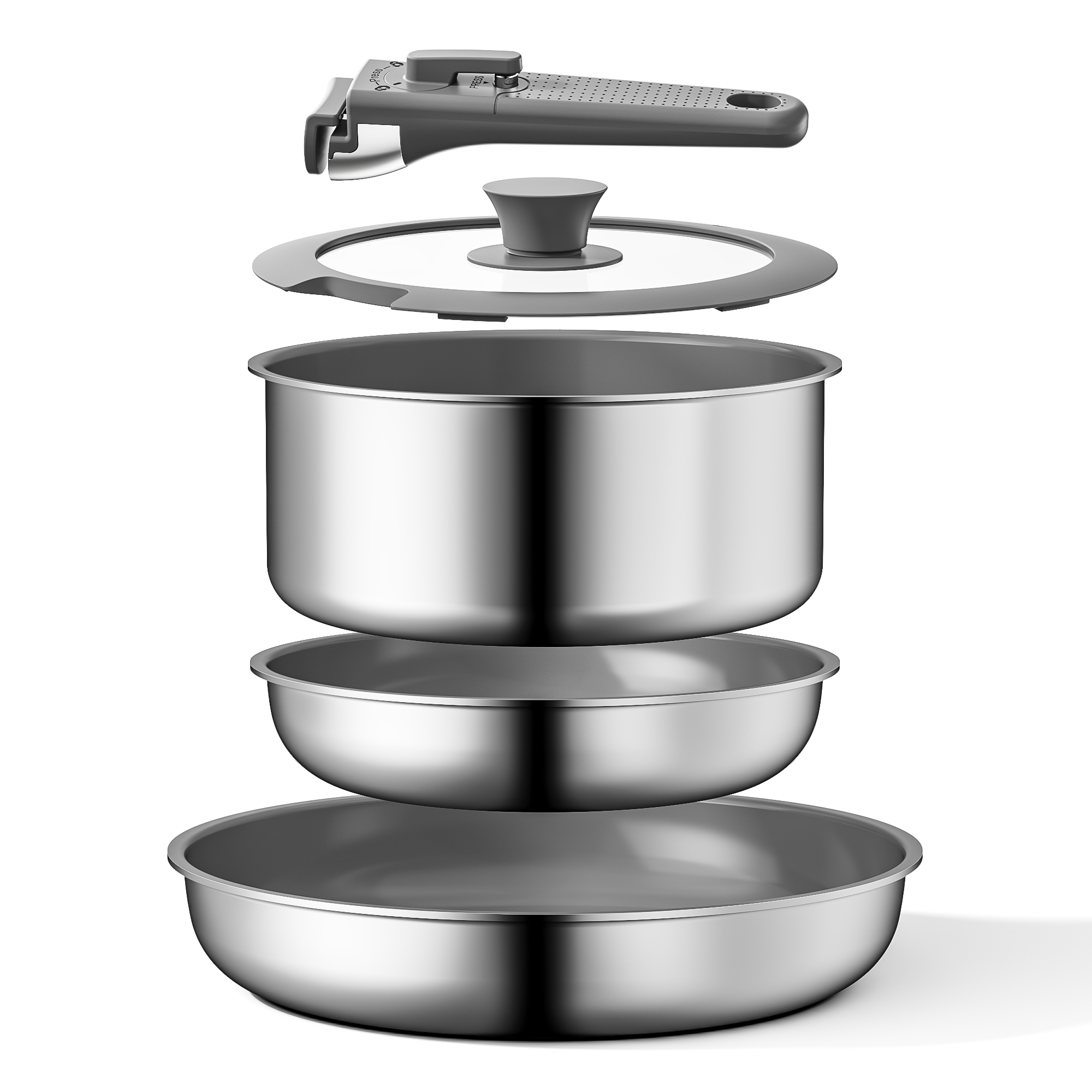 Naturepan 5-Teilig Keramik Kochgeschirr Set