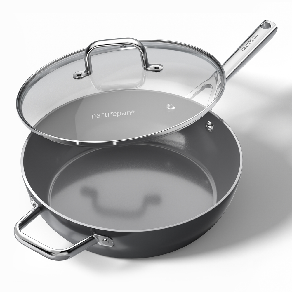 Diamond-Titanium Antihaft-Bratschüssel mit Deckel Produktbild