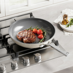 Naturepan Diamond-Titanium Keramik-Tiefe Bratpfanne mit Deckel